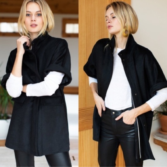 Emerson Fry Layering Jacket Wool/Cashmere Black M - Picture 2 of 14